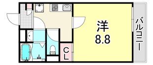 クレイノ大物の物件間取画像